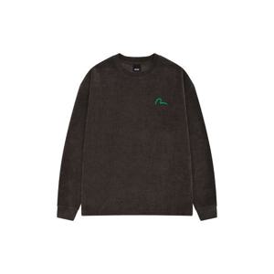 [에비수]코듀로이 밑단 스트링 맨투맨 티셔츠_EX4UTS901_BR