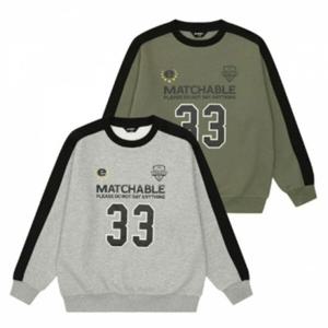 [에꼴리에]남아용 트랙 라인 블록코어 맨투맨티 24D1401 GY/KH_J