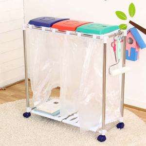 리빙분리수거함 3단 분리수거함 쓰레기통 휴지통 재활용 분리수거