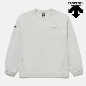 [데상트]데상트 워딩 그래픽 우븐 맨투맨 SP323UWH82LGRY 긴팔티