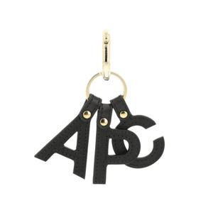 아페쎄 PXAWV F63656 LZZ BLACK 레터 로고 체인 키링