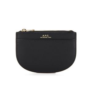 아페쎄 PXAWV F63439 LZZ BLACK DEMI-LUNE 데미룬 하프문 지퍼 카드지갑