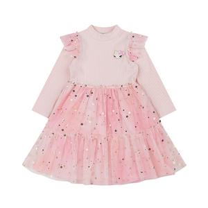 [프렌치캣(정상)]PK 골지 배색  원피스(Q56DDO150)