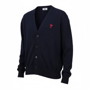 아미 하트로고 자수 울 가디건  HKC111 025 430