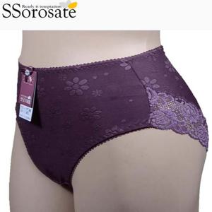 광택감 고급플라워자수 맥시여성삼각팬티 위생속옷