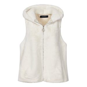 [포커스]소프트 퍼 후드 집업 조끼 PBINF5W1VT4551