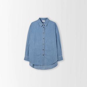 [플레이블]오버핏 데님 셔츠_PD5AB704