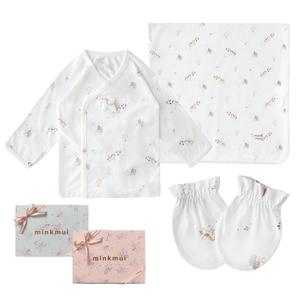 M밍크뮤D 26SS (WH)캐슬코니배내저고리속싸개손싸개 3종세트 (3617000501A)