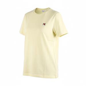 메종키츠네 여성 폭스헤드 반팔 티셔츠 (LW00105KJ0008 CHALK YELLOW) 24SS