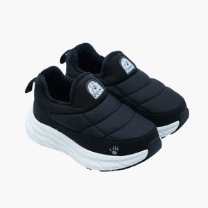 [베어파우(슈즈)][키즈] EDITH 에디스 3CM 방한 패딩 슬립온 블랙 K3014001RD-K