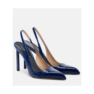 톰포드 105 크로코 이펙트 레더 슬링백 펌프스 P01136013