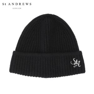 [세인트앤드류스] 공용 STA 글리터 자수 니트 비니 831E4CPA03_BK