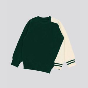 밑단 컷팅 언발란스 라운드넥 니트 티셔츠 NIT141