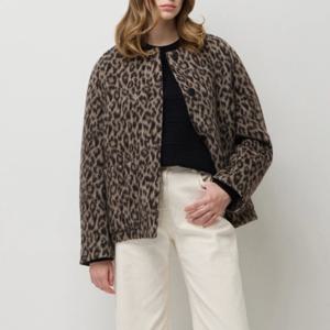 [시슬리]레오파드 싱글 코트 SACT49561