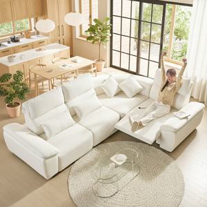 세인트블랑 아르모니 갤럭시 패브릭 전동 리클라이너 모듈형 5인 스윙 소파 sk