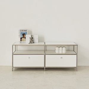 M7162 모듈 오픈 서랍 거실장 1200 2colors