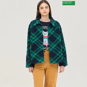 베네통 발칸 체크 코트 BACTA3561