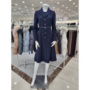 [더아이잗]버튼 포인트 A라인 트위드 원피스 IMBA0OP05471_DJ