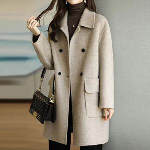 [몽벨리즈]프렌치플랫카라모직코트 mde2302539