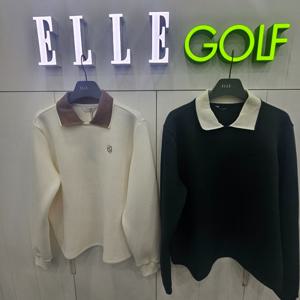 [엘르골프]여성 간절기  에리 배색 포인트 폴로티셔츠6K65205_DJ