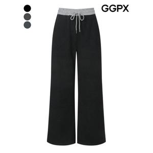 [GGPX]배색 밴딩 기모 트레이닝 팬츠 (GPBPT002B)