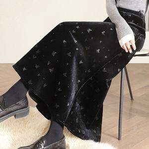 [몽벨리즈]벨벳버터플라이롱스커트 mde2302566