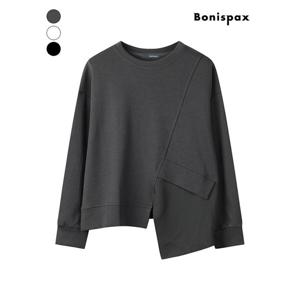 [보니스팍스]언밸런스 슬릿 맨투맨 티셔츠 (XPB_TS006M0)