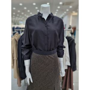 [더아이잗]볼륨 슬리브 핀턱넥 블라우스 IP9BL0911390