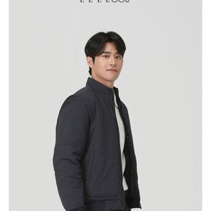[엘르골프]남성 앞절개 포인트 패딩점퍼6K71301