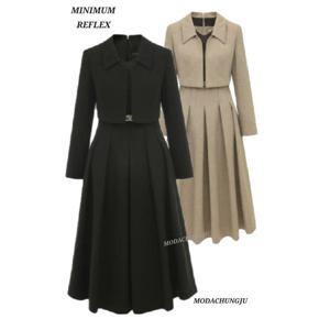 [미니멈]MD 크롭 자켓 레이어드 원피스 MD MZDGWO9950BK1