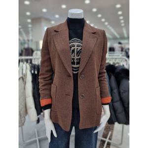 [더아이잗]롤업 슬리브 H라인 울 재킷 IMAA0JK02