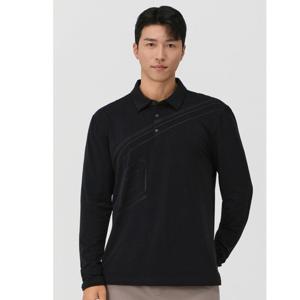 [엘르골프]남성 전판 로고 프린트 폴로 티셔츠 6K75251-199 블랙