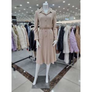 [더아이잗]봄.가을용 브이넥 칼라 머메이드 원피스 IN9A0OP08