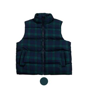 [모로엠]남성 따뜻한 체크패턴 패딩조끼 2A-VEP-CHECK