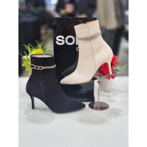 [소다][소다] 여성 데일리 장식 포인트 앵클 부츠 FLB506A_DG