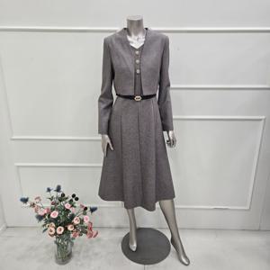 [미니멈]MZDGWO0930MR일체형 레이어드 플레어 원피스