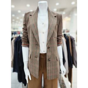 [더아이잗]봄.가을용 체크 싱글 재킷 IP9JK1811570