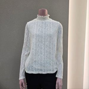 [꼼빠니아]폴라 셔링 시스루 티셔츠 CAFW0-WKL100 _IC