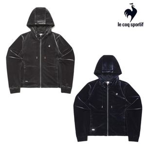 [르꼬끄] 여성 슬림핏 벨벳 후드 집업 QR122OFT15