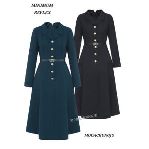 [미니멈]MD 카라넥 플레어 원피스 MD MZDGWO0920DV