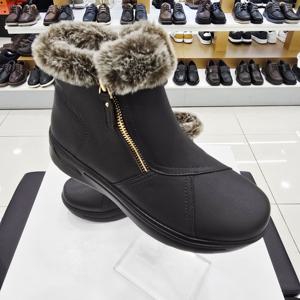 [엘칸토]여성 양가죽 경량 퍼 컴포트 앵클부츠 LCWA68U54C1