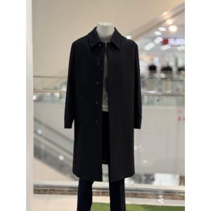 [바쏘옴므]WSZ4-CJ28 블랙 울 캐시미어 발마칸 롱 코트