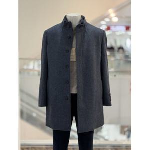 [바쏘옴므]WSZ4-CJ14A 차콜 울 캐시미어 혼방 밍크 내피 반코트