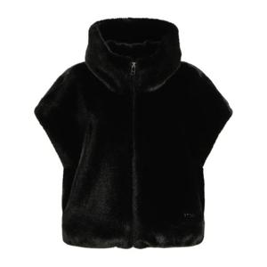 [핑]여성 에코퍼 미니 후드 점퍼베스트121E4JV351_BK