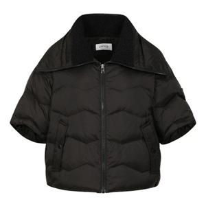 [핑]여성  퀼팅 코쿤형다운 베스트 점퍼121E4JP286_BK