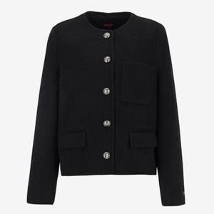 [숲]울 블렌딩 노카라 핸드메이드 우븐 자켓/OAAJKQ2A_SH