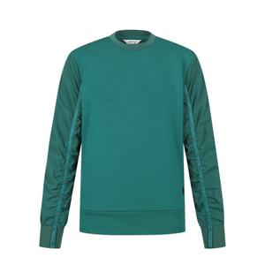 [핑]여성 우븐 배색 테잎긴팔티셔츠  121D3TR155_GN