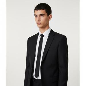 25FW 생로랑 720095 3Y043 1000 시그니처 이브닝 스키니 타이