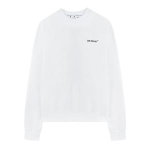 [스크래치/불량] [오프화이트] 카라바조 애로우 긴팔 티셔츠/화이트/OMAB064C99JER0030110