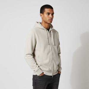 25FW 스톤아일랜드 K2S15 6100067 와펜 패치 브러시드 레귤러 후드 집업